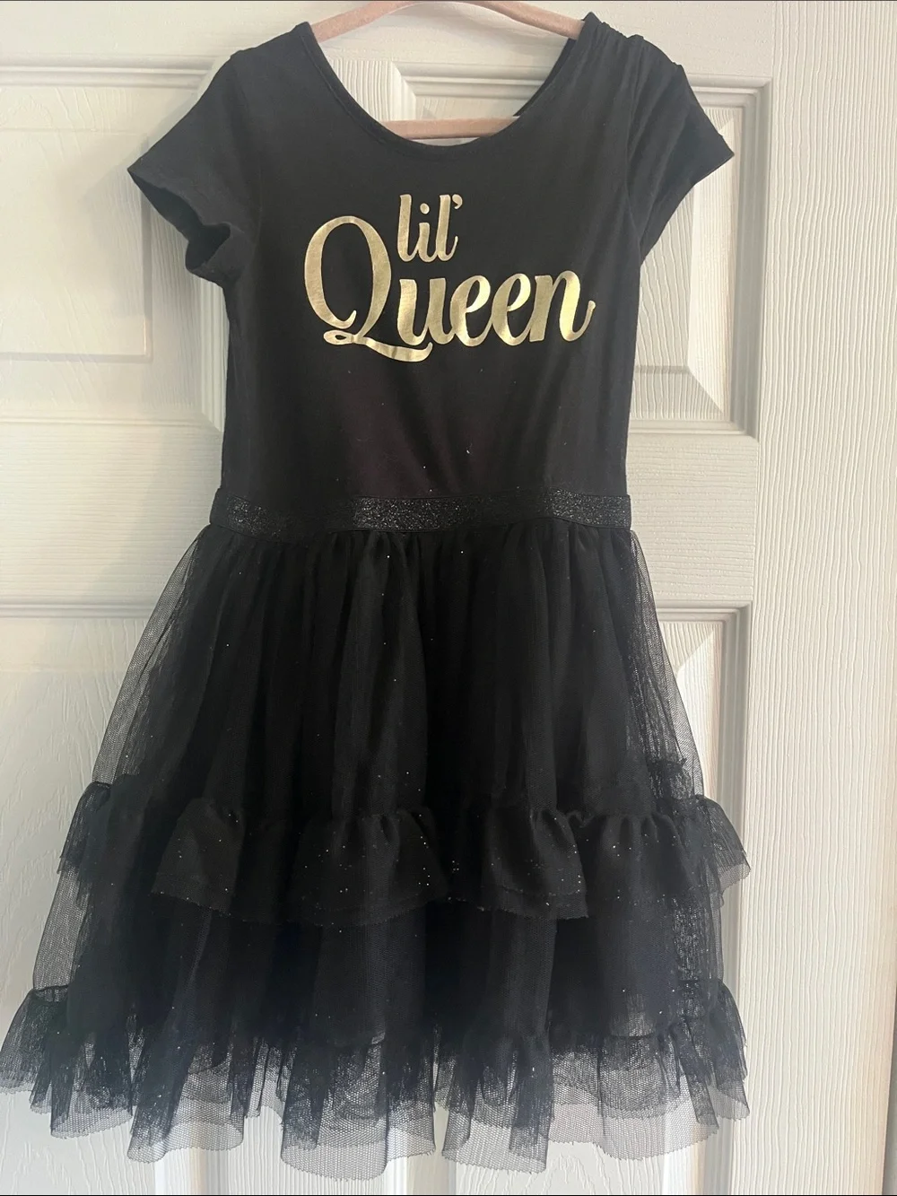 The Children's Place Black 'Lil' Queen' Tulle Costume Dress